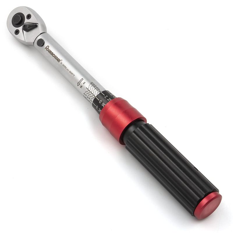 FOURROBBER Torque Wrench 1/4-inch Drive Click Dual-Direction Adjustable ...