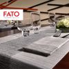 Fato Table Runner, Airlaid, Geometric Pattern, Grey, Pack of 20, 0.4x1.2m Each