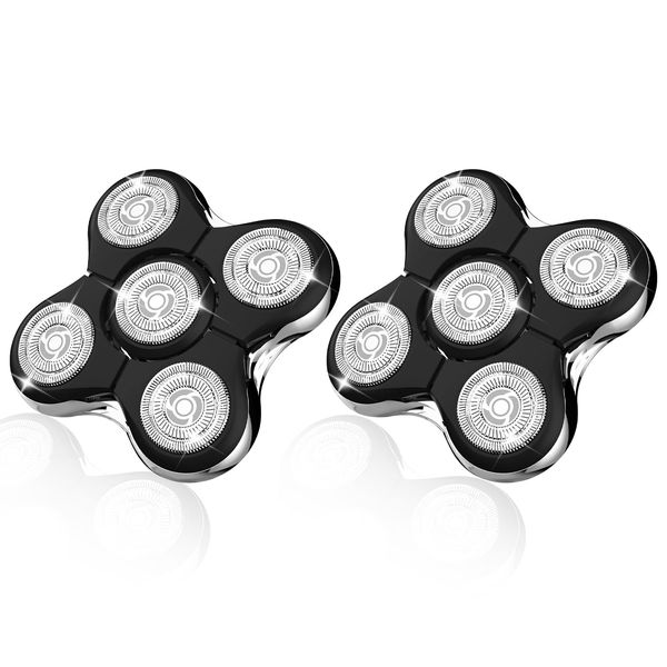 2PCS Shaver Replacement Heads Compatible with Remington Balder Pro Head Shaver RX5/XR7000/XR1500,Precision Electric Shaving for Bald Men (Head/2PCS)