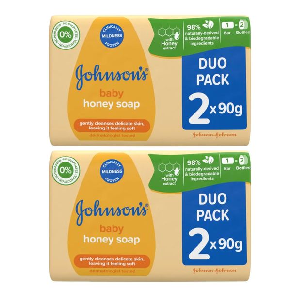 Johnson's Baby Soap with Honey 4 Bar Value Pack