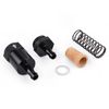 CNRAQR 3/8" Billet Inline Fuel Filter 30 Micron Anodized Aluminum Black 2PCS