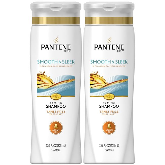 Pantene Pro-V Thick Hair Smooth & Sleek Shampoo with Argan Oil - 12.6 oz - 2 pk