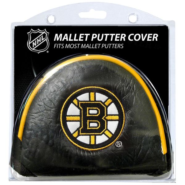 Team Golf NHL Boston Bruins Golf Mallet Putter Cover Golf Club Mallet Putter Headcover, Fits Most Mallet Putters, Scotty Cameron, Daddy Long Legs, Taylormade, Odyssey, Titleist, Ping, Callaway