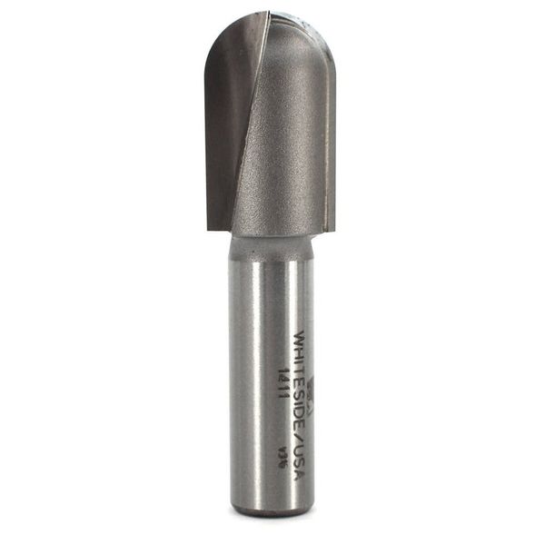 Whiteside Router Bits 1411 Round Nose Bit with 3/8-Inch Radius, 3/4-Inch Cutting Diameter and 1-1/4-Inch Cutting Length