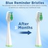 Replacement Toothbrush Heads for Water Pik Complete Care 5.0/9.0 (CC-01/WP-861), with Covers, 4 Count, White
