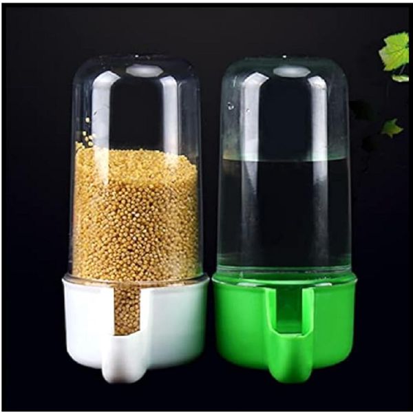 Bird Feeder Water Dispenser Automatic Bird Feeder for Cage, 2PCS Bird Feeder and