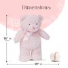 Jolitee My First Bear Stuffed Animal - Pink Plush Bear 15"
