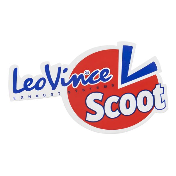 Sticker Leovince Scoot Medium Red