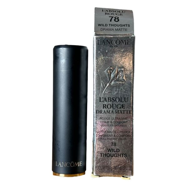 NIB LANCOME L'Absolu Rouge Ultra Matte Lipstick 78 WILD THOUGHTS Drama Matte