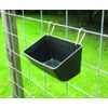 Little Giant® Plastic Fence Feeder | Pig Feeder | Clip On Fence Feeder | Mountable Feed Bucket | 4.5 Quarts | Black