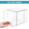 2 Pack Stackable Storage Drawers, 6.6''Tall Acrylic 