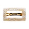 France Luxe Studded Rectangle Cutout Barrette, Alba