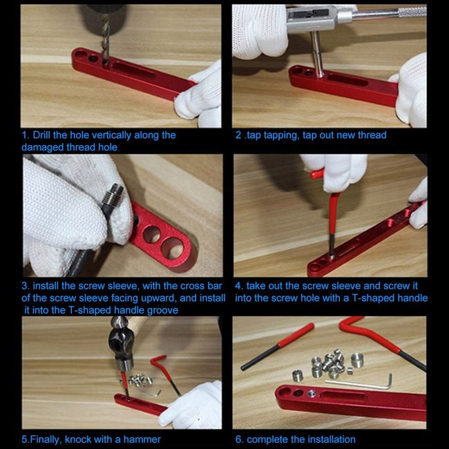 Mini Hand Drill Double Chuck Holder 10pcs -speed HSS Twist Drill Bits Tool  Set