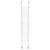 Displaypro 1x4 A4 Floor to Ceiling Cable System