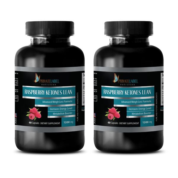 African Mango Plus - RASPBERRY KETONES LEAN 1200mg - Detox Body Cleanse - 2 Bot
