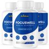 FocusWell - Brain Support- 3 Bottles- 180 Capsules