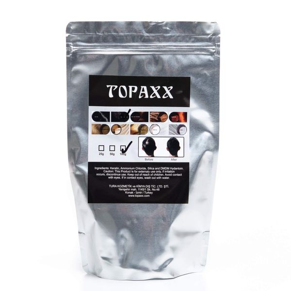 Topaxx Dolgunlaştırıcı Saç Fiber Tozu 100 gr Orta Kahve/Medium Brown