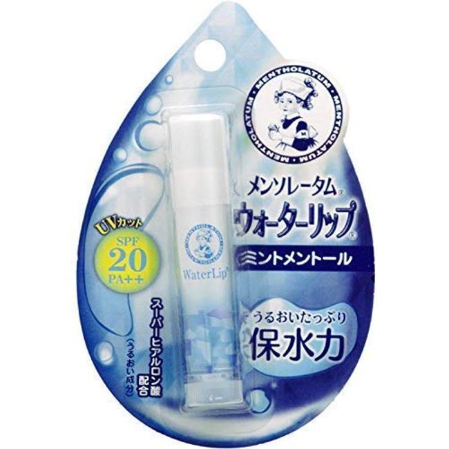 Rohto Pharmaceutical Mentholatum Water Lip Mint Menthol, 0.2 oz (4.5 g) x 6 Packs