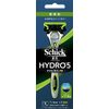 Hydro Schick Hydro5 Premium Sensitive Skin Holder (with Blade + 1 Replacement Blade) with Skin Guard 5 Blades, Green