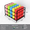 Yoga mat organizer shelf storage box gym storage organizer Pilates holder foam roller storage rack, black brake wheel (20 pieces)