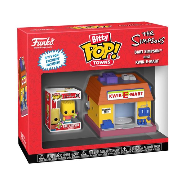 Funko Pop! Bitty Town: Simpsons - Bart Simpson and Kwik-E-Mart