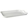 Hutzler Melamine Serving Tray with Handles, 20" x 15", White