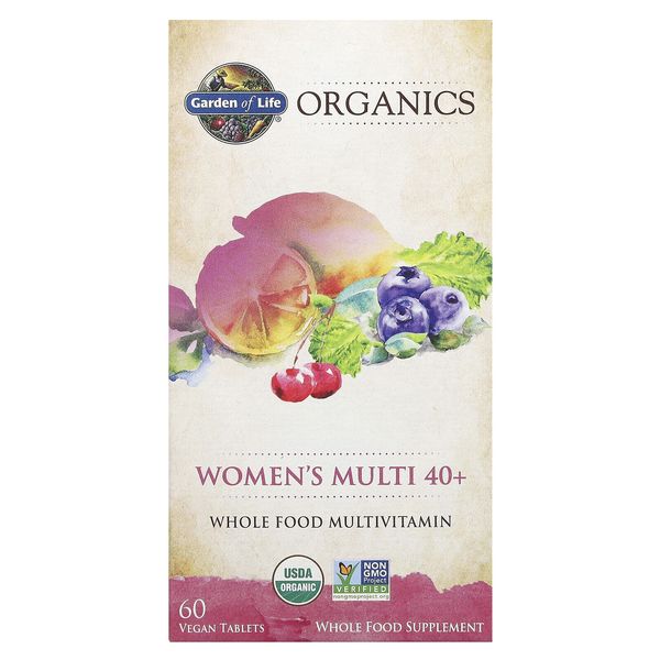 Organics, Women's Multi 40+, 60 Vegan Tablets