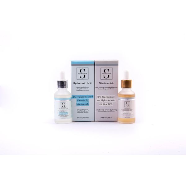 Hyaluronic Acid & Niacinamide Multifonksiyonel Cilt Bakım Serum Seti