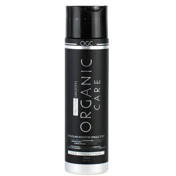 Brazilian Keratin Treatment Complex Blowout - Organic Care Protein Smooth By OGC Cosmetics - 8.5 fl oz / 250ml - Just 1 Step