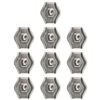 AB Tools 4mm Simplex Wire Rope/Cable Clamp Grips 10 PACK Zinc Plated