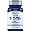 Biotin 5000mcg Tablets | 240 Pills | by Piping Rock