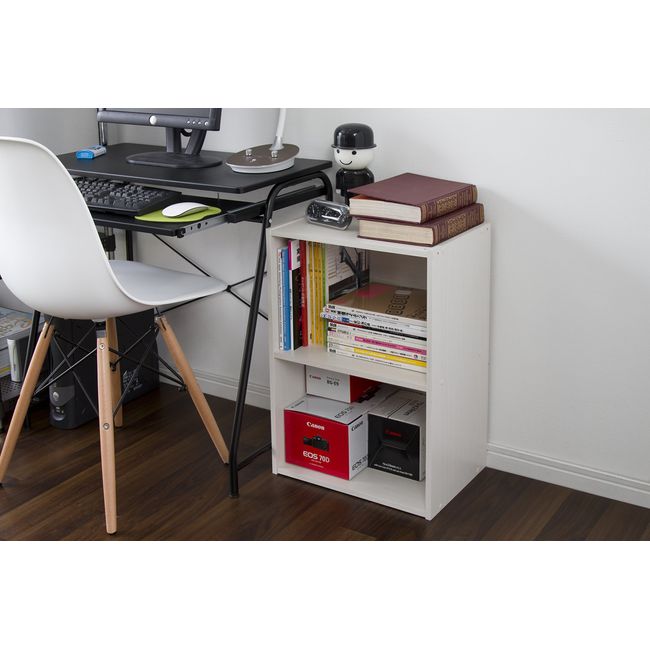  IRIS USA Small Spaces Wood, Bookshelf Storage Shelf