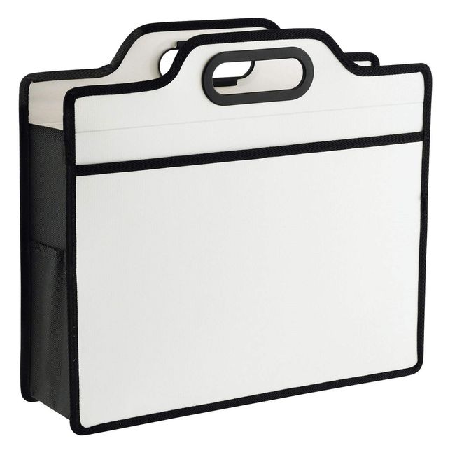 Lion Office Equipment Carrying Bag Visual A4 Horizontal BK-353B White