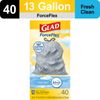 Glad ForceFlex Tall Kitchen Drawstring Trash Bags, 13 Gallon, Gain Fresh Clean 