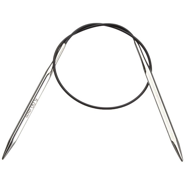 KnitPro KP12159 40 cm x 5 mm Nova Cubics Fixed Circular Needles, Shiny Brass