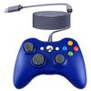 OSTENT Wired USB Controller Gamepad Joystick for Microsoft Xbox 360 Console Windows PC Laptop Computer Video Game Color Blue