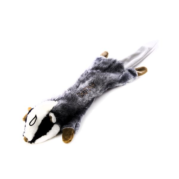 Copa Judaica Chewish Treat Chutzpah The Badger Squeaker Plush Dog Toy, 22.5 by 7-Inch, Multicolor