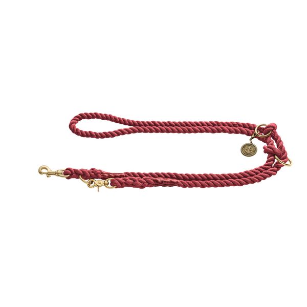 HUNTER Adjustable leash List, 8/200 rope, bordeaux