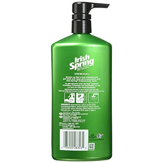 Irish Spring Body Wash for Men, Original Clean (30 Fl. Oz., 2 Pk