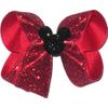 DS-172M Medium Red Glitter with Black Glitter Mickey Pin