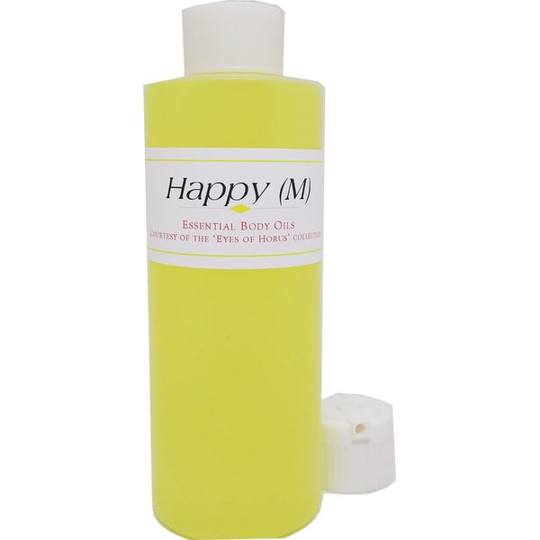 Happy - Type C For Men Scented Body Oil Fragrance [Flip Cap - Yellow - 4 oz.] - ID#23800