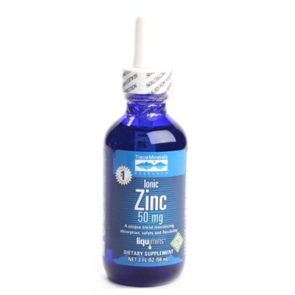 Trace Minerals Research Ionic Zinc 50mg, 59ml, 2 Pcs, 59ml