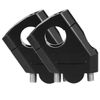Yuract Handlebar Riser for Motorcycles Handlebar Riser Handle Post Motorcycle Handlebar 0.9 inch (22 mm) Silver (Black)