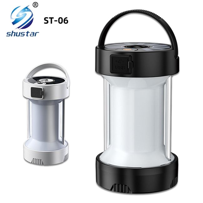 Solar Lantern: Camping Rechargeable LED Outdoor Lamp Flashlight