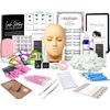 Lash Eyelash Extension Kit Professional Mannequin Head Training Beginner + Online Lessons and Certificate