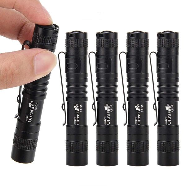 ULTRAFIRE Pocket-Sized Flashlight,Mini Flashlight UF-3AS,70 MAX Lumens,5Pcs(Flashlight Only)