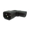 SF Cable Right Angle IEC C13 to IEC C14 Plug Adapter