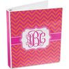 Personalized Pink & Orange Chevron 3-Ring Binder - 1 inch