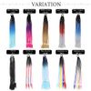 TefuRe Q37-B36 Braided Extensions, Wig, Ponytail, Hair Extension, Kids, Adults, Women, Men, Hip Hop, Dance, Elastic, Easy to Put On and Take Off, Flashy Hair, Braid Extensions, Silver