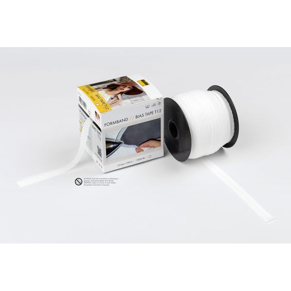 Vilene Medium Weight, Bias Cut Fusible Tape 12mm x 100m Full Roll